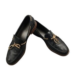 Cole Haan Todd Snyder C14260 Mens 13M Black Leather Boat Shoes Loafers  Travel